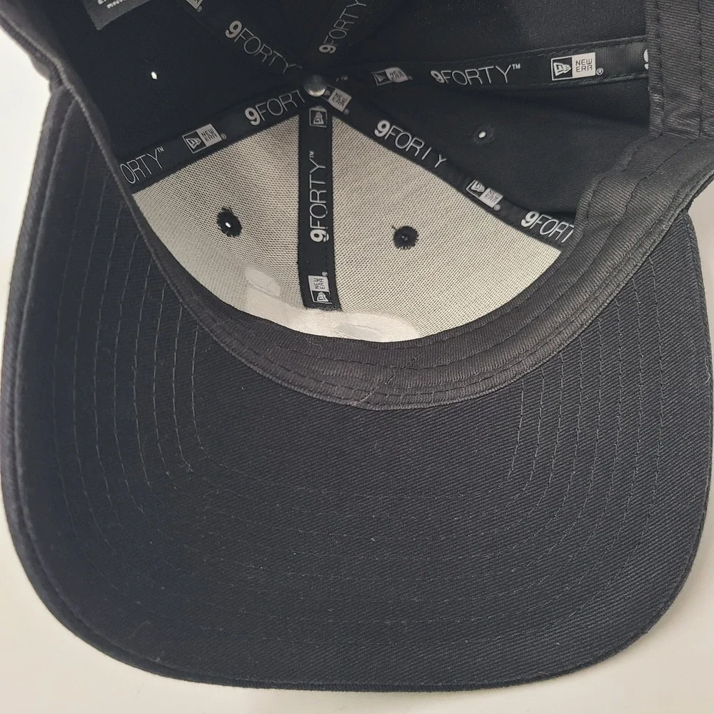AI Hat Strapback New Era 9Forty Black White‎ Artificial Intelligence Tech Logo